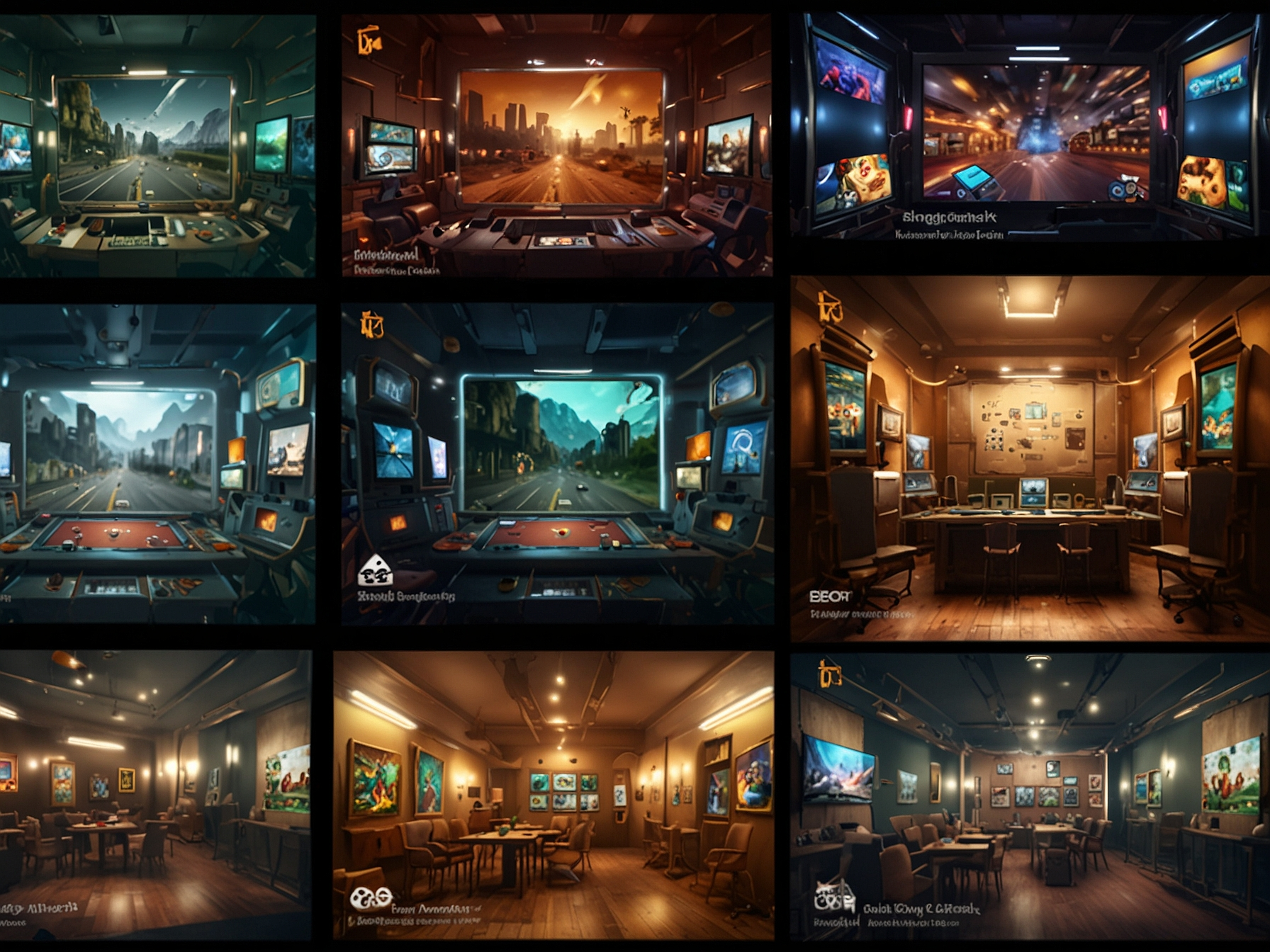 Provider logos and gameplay montage