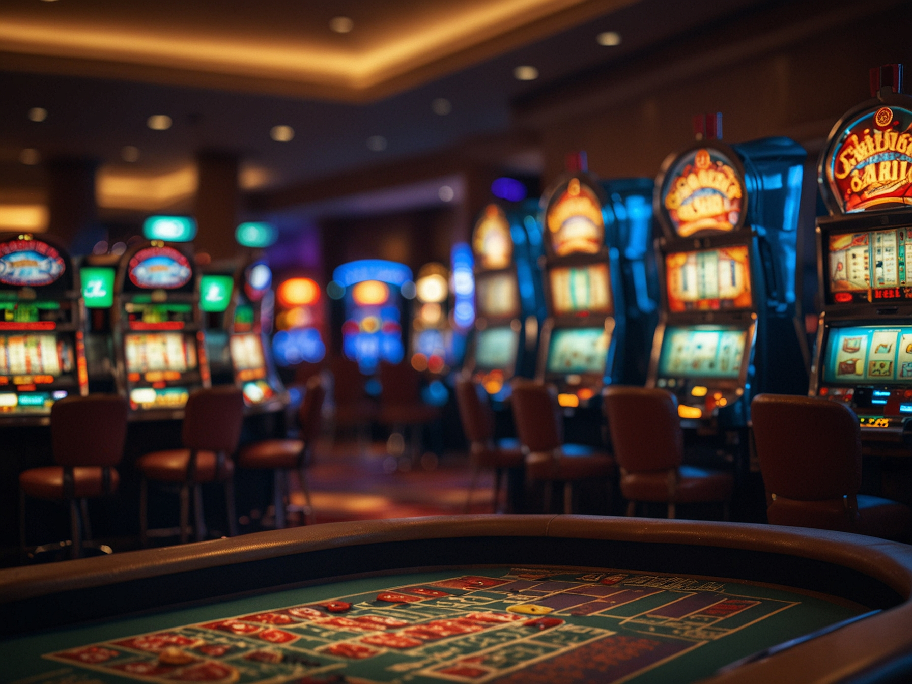 Popular slot machines and live dealer table